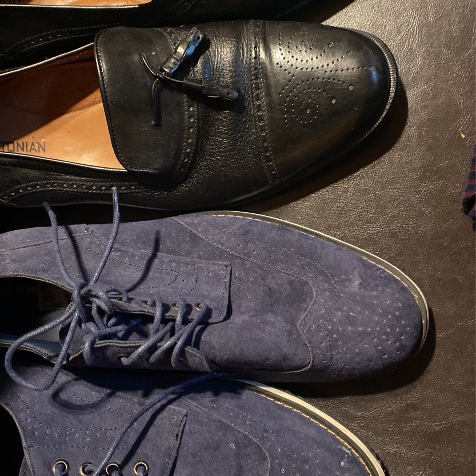 Blue Suede Shoes 11.5& Bostonian Dress Shoes