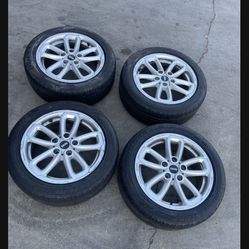 4 - 205/55r17 5x120 5x4.72 Mini Cooper Countryman Bwm Wheels Rims Good Tires!!