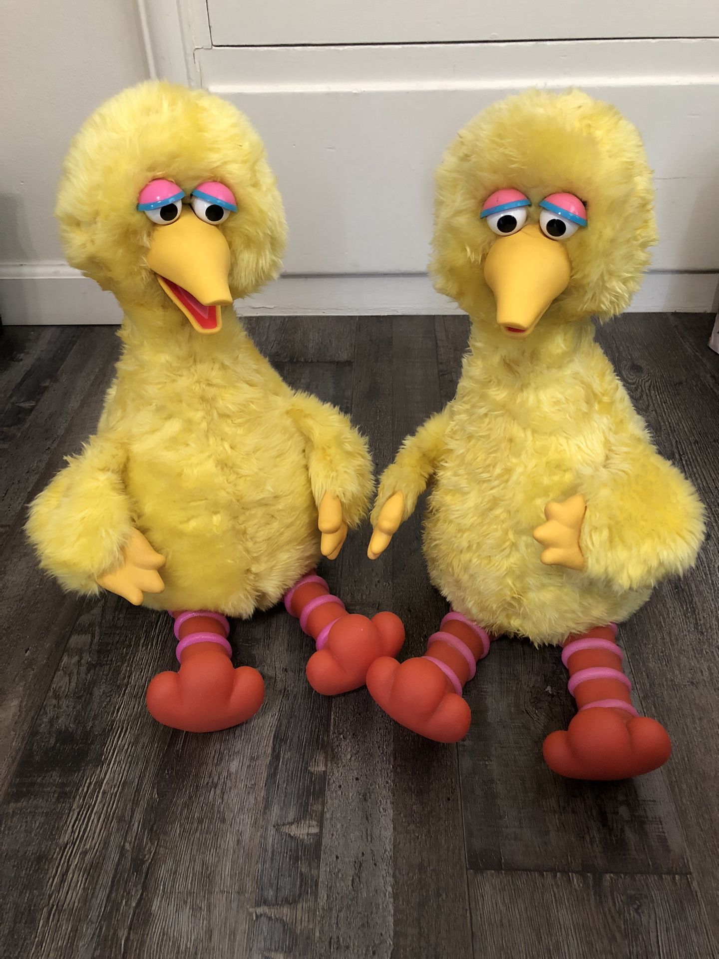 VINTAGE TYCO SEASAME STREET BIG BIRD STORY BOOK MAGIC PLUSH LOT