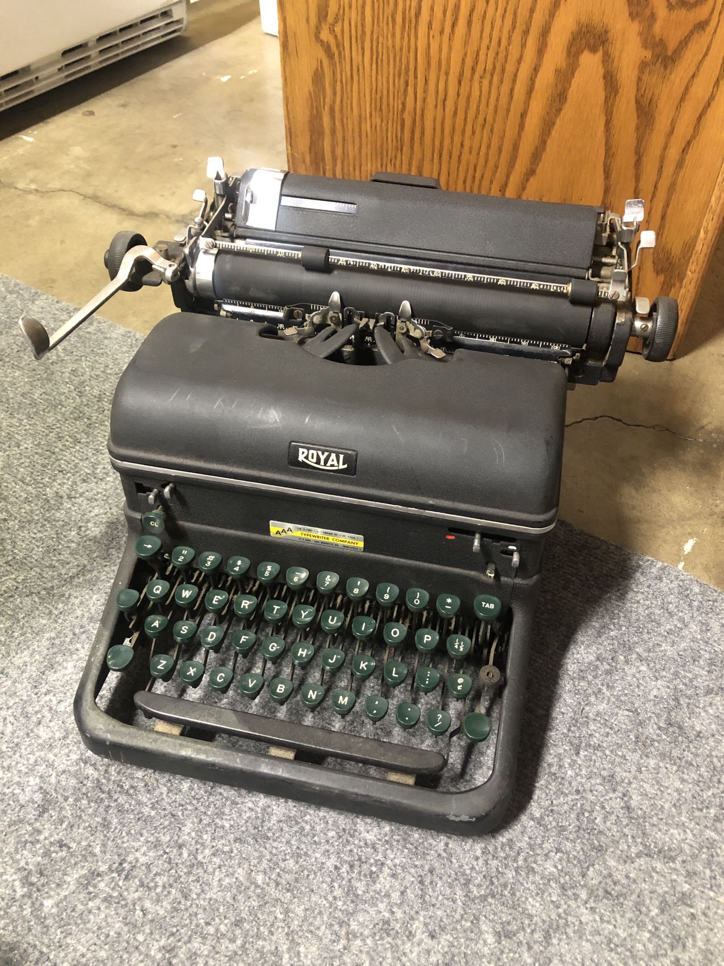 Royal KMM typewriter from around 1939