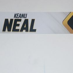 KEANU NEAL PITTSBURGH STEELERS GAME USED 2023 LOCKER ROOM NAMEPLATE W/COA RARE!
