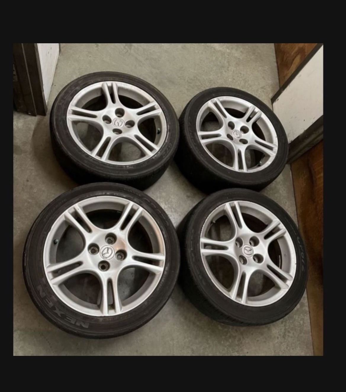 4 — 205/45r16 4x100 4x3.94 Stock Mazda Miata NB Nissan Versa Sentra Miata Scion Xa Xb Ia Echo Civic Corolla Wheels Rims Tires!!!!!!