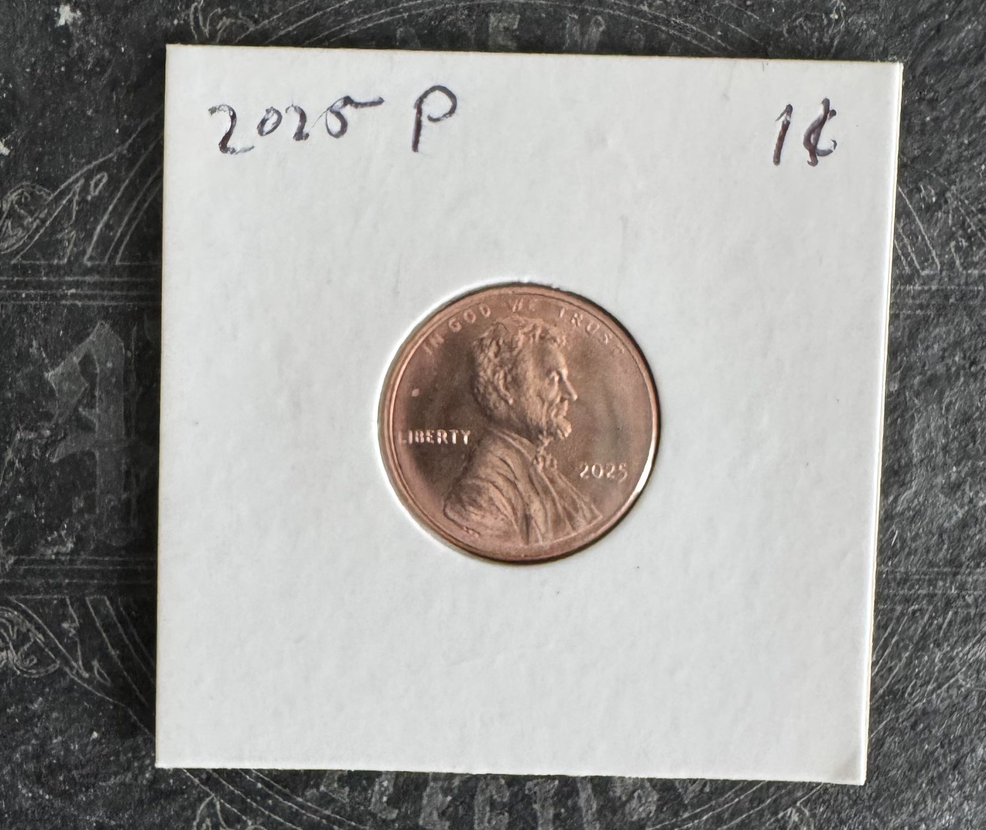 2025 P Lincoln Cent