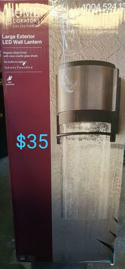 Large exterior LED wall lantern