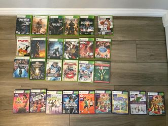 Lot of 27 XBox 360 GAMES AND KINECT