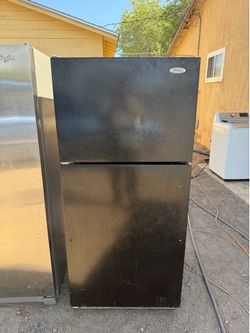 Whirlpool Black Refrigerator For Sale $60 Or Best Offer