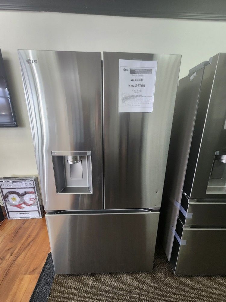 LG 26CF COUNTERDEPTH REFRIGERATOR 1799! 0 DOWN 0% FINANCING! 1YR WARRANTY! 48HR DELIVERY