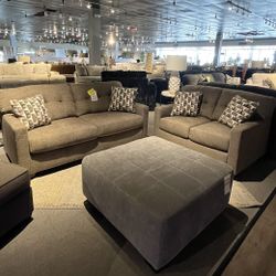 Brown Sofa And Loveseat