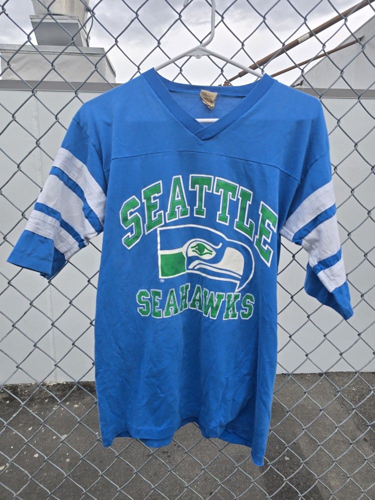 Vintage 1980’s Seattle Seahawks Jersey T-Shirt size medium