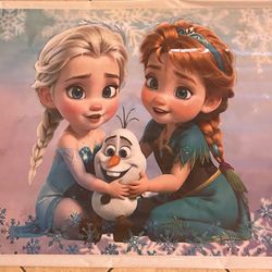 Frozen Elsa And Anna Backdrop 