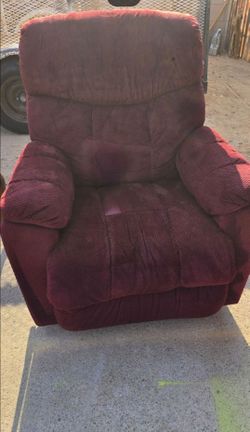 Burgundy Fabric Recliner Chair/sillon reclinable