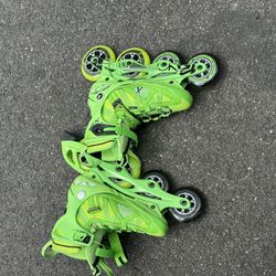 Lime Green Street Skates Size US 7
