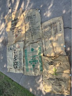 Burlap coffee bags 6