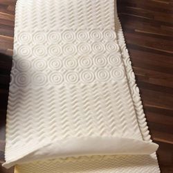 Two Twin Bed Mattress Foam Toppers 