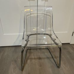 Clear/Chrome Plated Chair