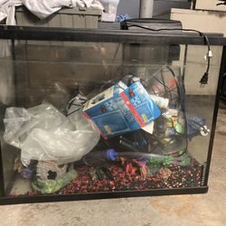 37 Gallon Fish Tank With Equipment 