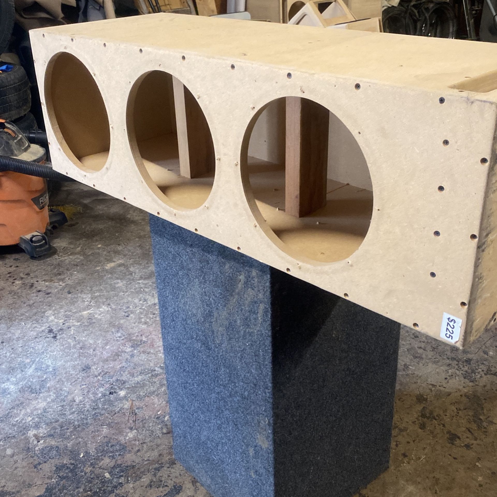 Three 12” Ported Subwoofer In Closer.