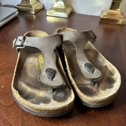Birkenstock Gizeh Brown  Thong Sandals Womens Size 37, W 6