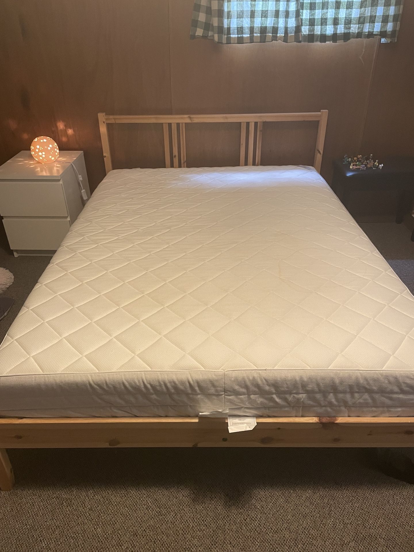 Full Size IKEA TARVA Bed frame And Mattress
