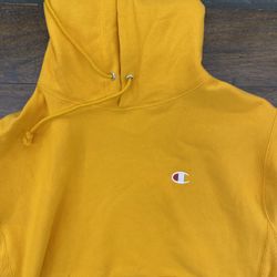 L champion hoodie yellow 