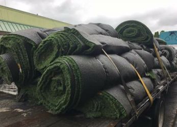 Used artificial turf