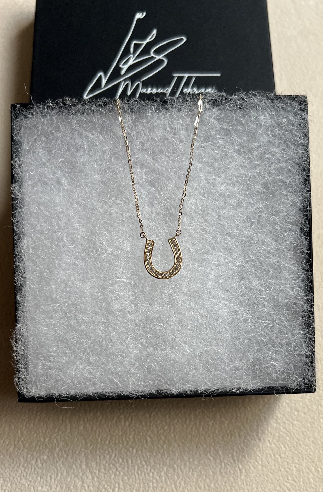 14k Real Gold Horseshoe Necklace Perfect Gift For Valentine Or Birthday