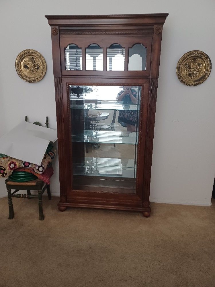 8ft X 4ft 5-shelf Lighted Curio Cabinet