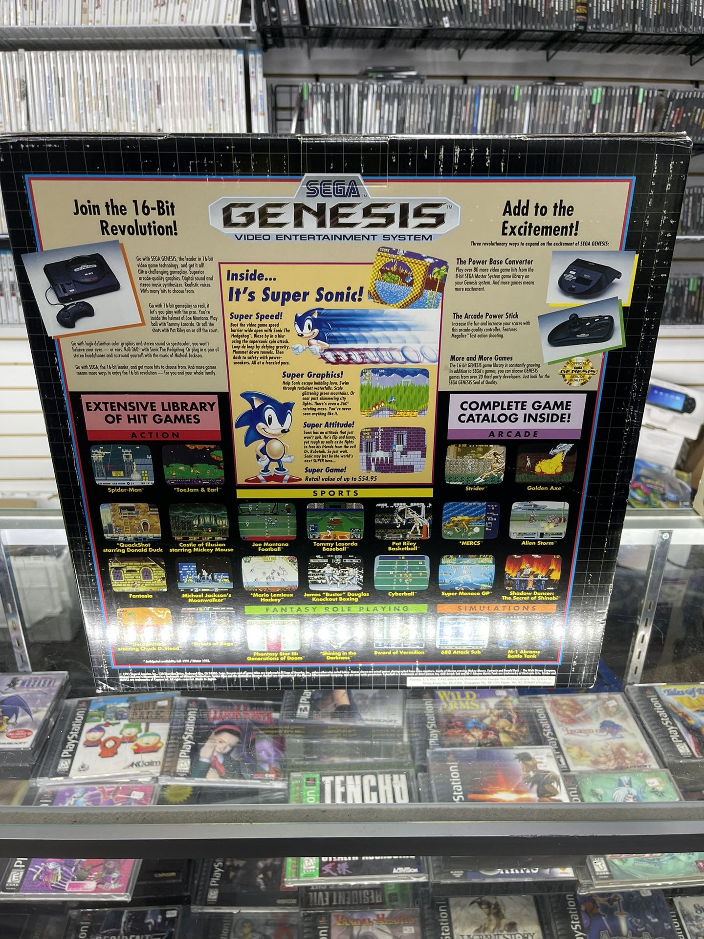 Sega Genesis Complete Mint Like New $500 Gamehogs 11am 7pm