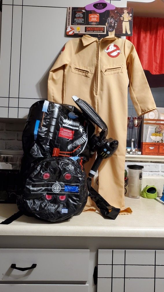 Ghostbusters Costume Size 4-6 Ages 3-4
