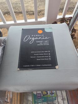 Pure organic 6 piece sheet set