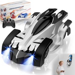 Wall Climbing Remote Control Car, 360°Rotating Dual Mode RC Stunt Car, Toys for 3 4 5 6 7 8-12 Year Old Boys Girls Kids, Rechargeable Toy Car with Hea