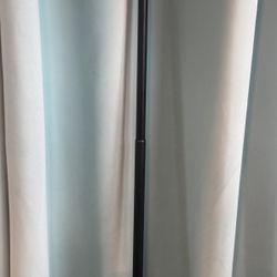 Heavy duty, black shower, curtain tension rod