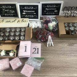 Mixed wedding items