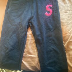 Supreme S Logo Sweatpants - Medium 