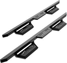 KYX Running Boards Compatible with 2007-2018 Silverado/Sierra 1500 Extended Double Cab 2007-2019 Silverado/Sierra 2500HD 3500HD (Including 2019 LD/Lim