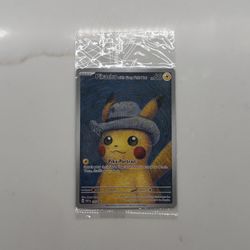 Pokemon Pikachu Van Gogh Grey Felt Hat