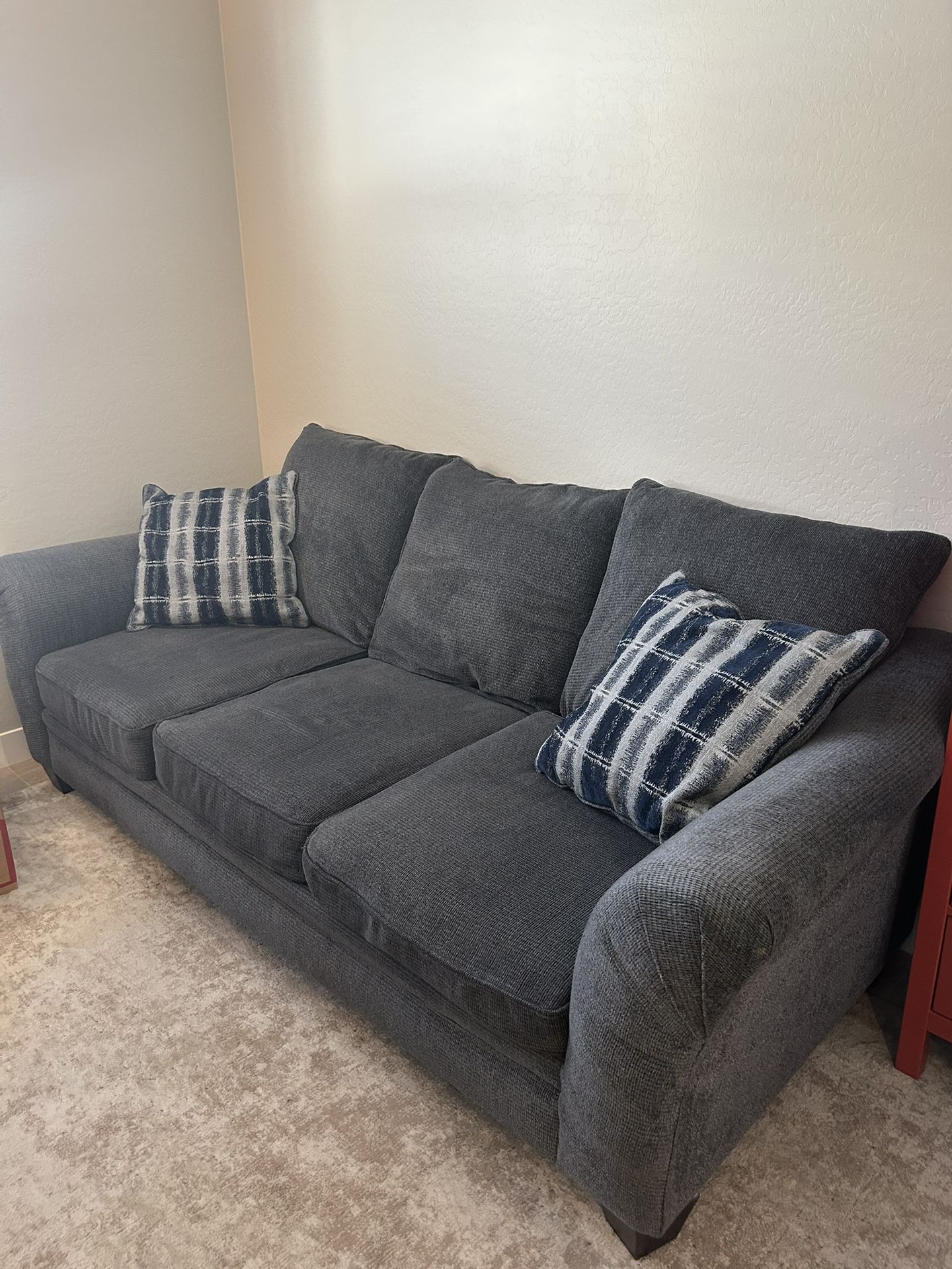 Couch, Chair And Half, And Ottoman