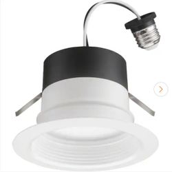 Juno 3000k 700 Lumens 5" White Integrated Recessed Light Trim