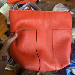 Tory Burch Block T Leather Hobo Bag