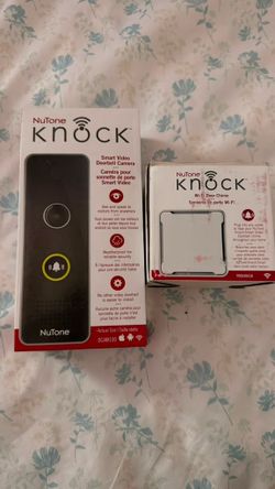 NuTone Knock Smart Video Doorbell Camera with Wi-Fi Chime