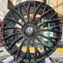 (4)24" Dolce Roma Wheels Black Rims Fit Escalade Yukon Silverado Tahoe F150