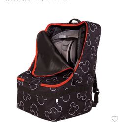 Disney Baby J.L. Childress Ultimate Padded Backpack Car Seat Travel Bag Mickey Black
