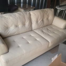 Tan Leather Sofa