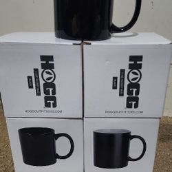 11oz Black Glossy Ceramic Mugs