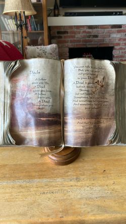 Beautiful Faux Book With Poem And Music Box