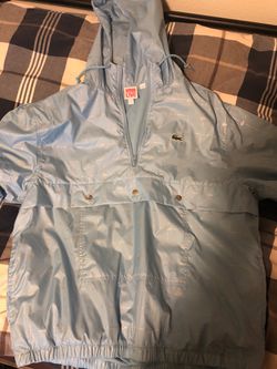 Supreme / LACOSTE Reflective Grid Nylon Anorak SS18 for Sale in