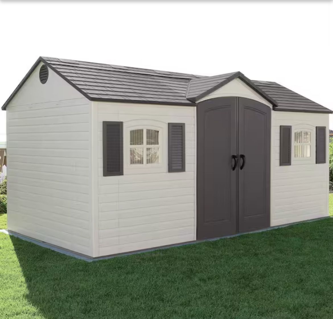 Lifetime 15 ft. x 8 ft. Resin Outdoor Garden Shed
