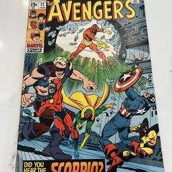 AVENGERS #72 (1970)  - 1ST APPEARANCE OF ZODIAC LIBRA & TAURUS! - VG/FN