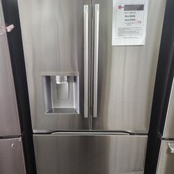 24 cu.ft. Counter Depth MAX Zero Clearance 3-Door French Door Refrigerator with Craft Ice in PrintProof Stainless Steel