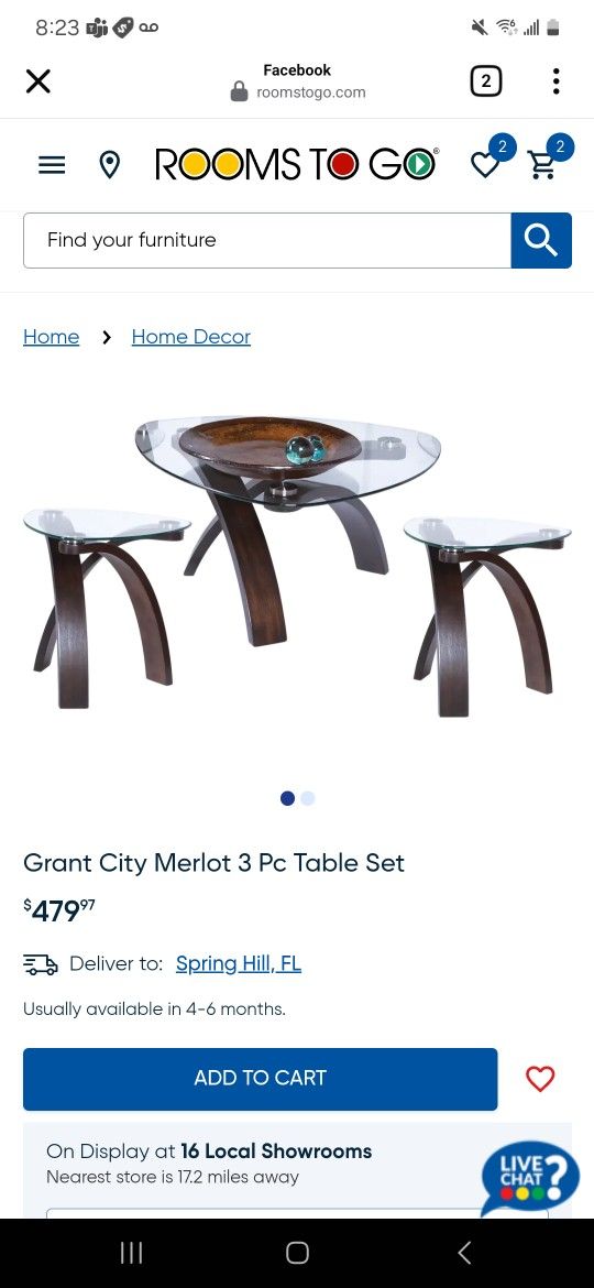 Two Coffee tables
